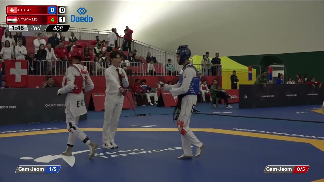 408 Round of 64 Men 51kg SUI A HAFAZ EGY A YAHYA MO