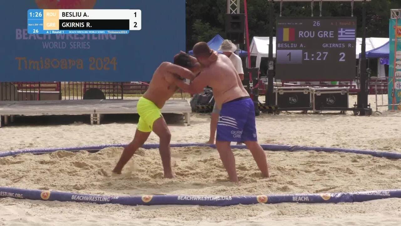 Alexandru BESLIU (ROU) vs. Rafail GKIRNIS (GRE) • A | Round 1 • Men's BW +90Kg
