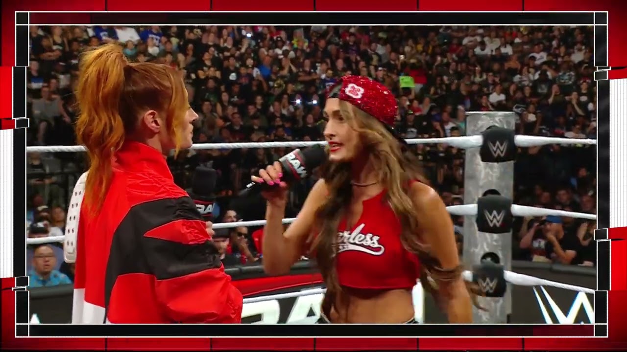 Becky Lynch sets up a match for next week against Maxxine Dupri | Raw Aug 4, 2025 background