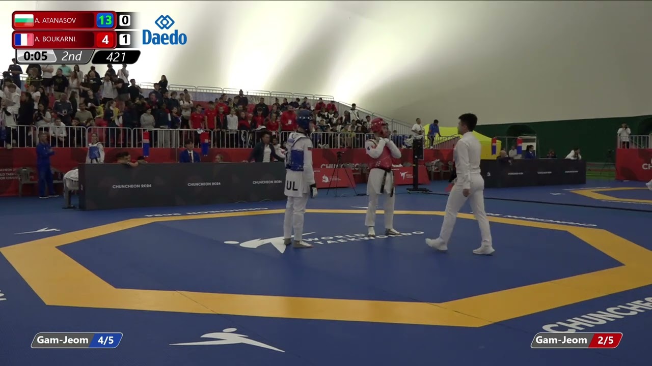 421 Round of 16 Men 55kg BUL A ATANASOV FRA A BOUKARNI
