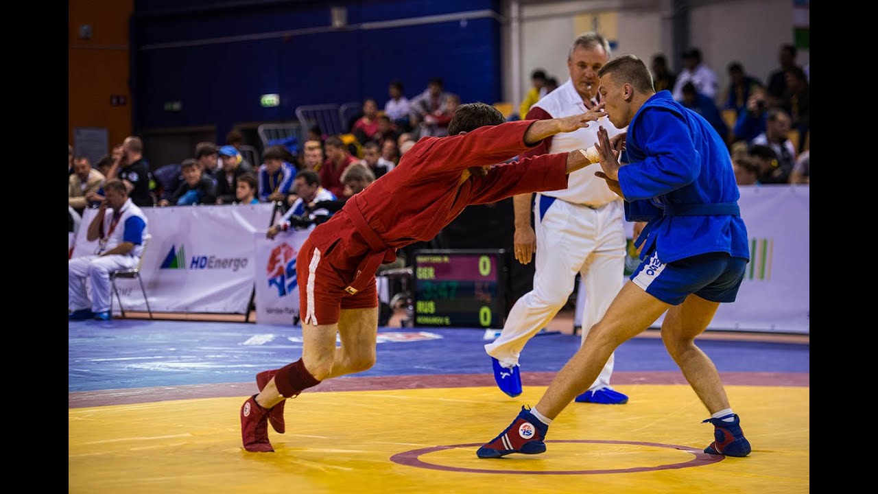World Sambo Championship among Youth and Juniors 2015 in Riga (Latvia). Day 1 mat 3