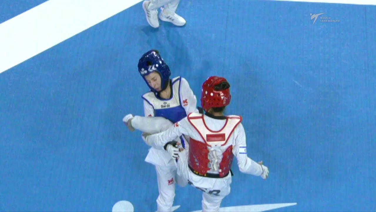 112 Quarterfinals WOMEN W 49KG MEX SOUZA D ISR SEMBERG A background