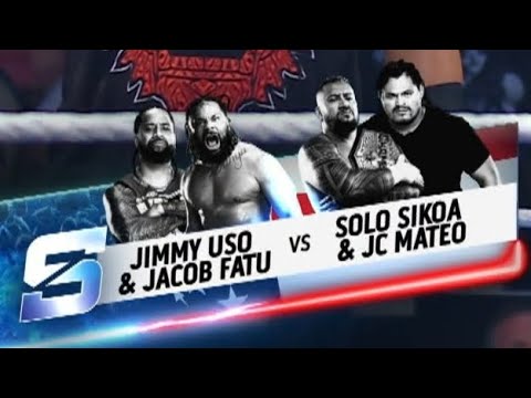 Jimmy Uso & Jacob Fatu vs Solo Sikoa & JC Mateo | SmackDown Jul 4, 2025 background