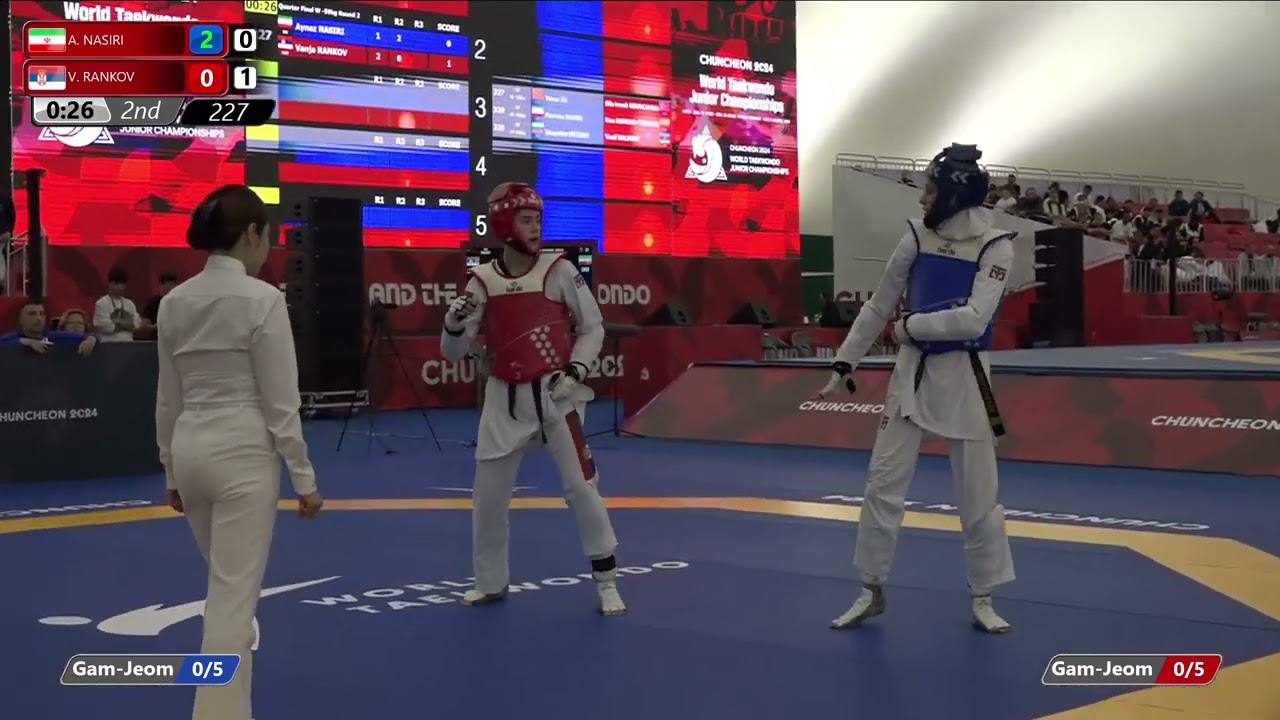 227 Quarterfinals Women 59kg IRI A NASIRI SRB V RANKOV
