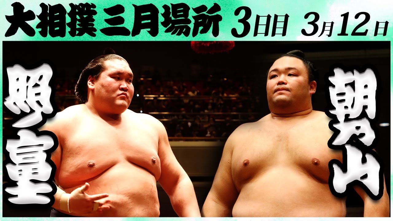 大相撲 照ノ富士ー朝乃山<令和6年三月場所3日目>SUMO backdrop