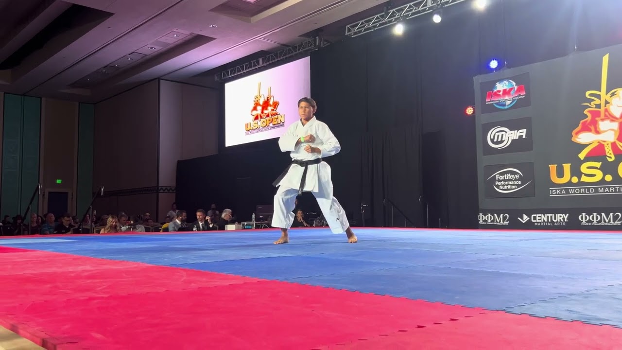 Aiden Ramirez 13 & Under Boys Traditional Forms ISKA World Championship - U.S. Open 2024 background