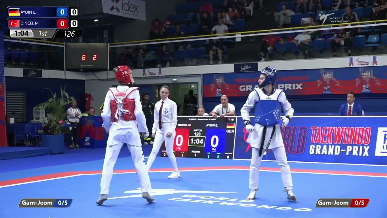 126 Quarterfinals WOMEN W 49KG GER AYDIN E TUR DINCEL M background