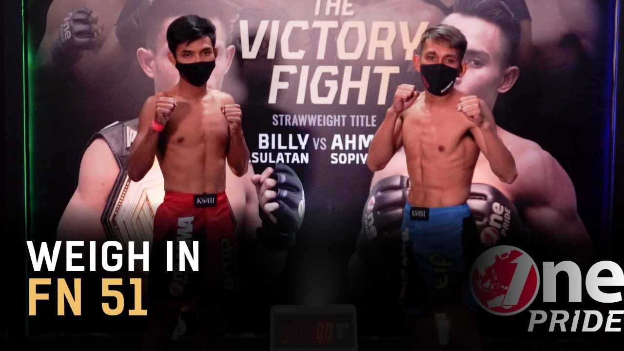 Strawweight: Achmad Muhaimin vs Gideon Manurung | Weigh In One Pride MMA FN 51 backdrop