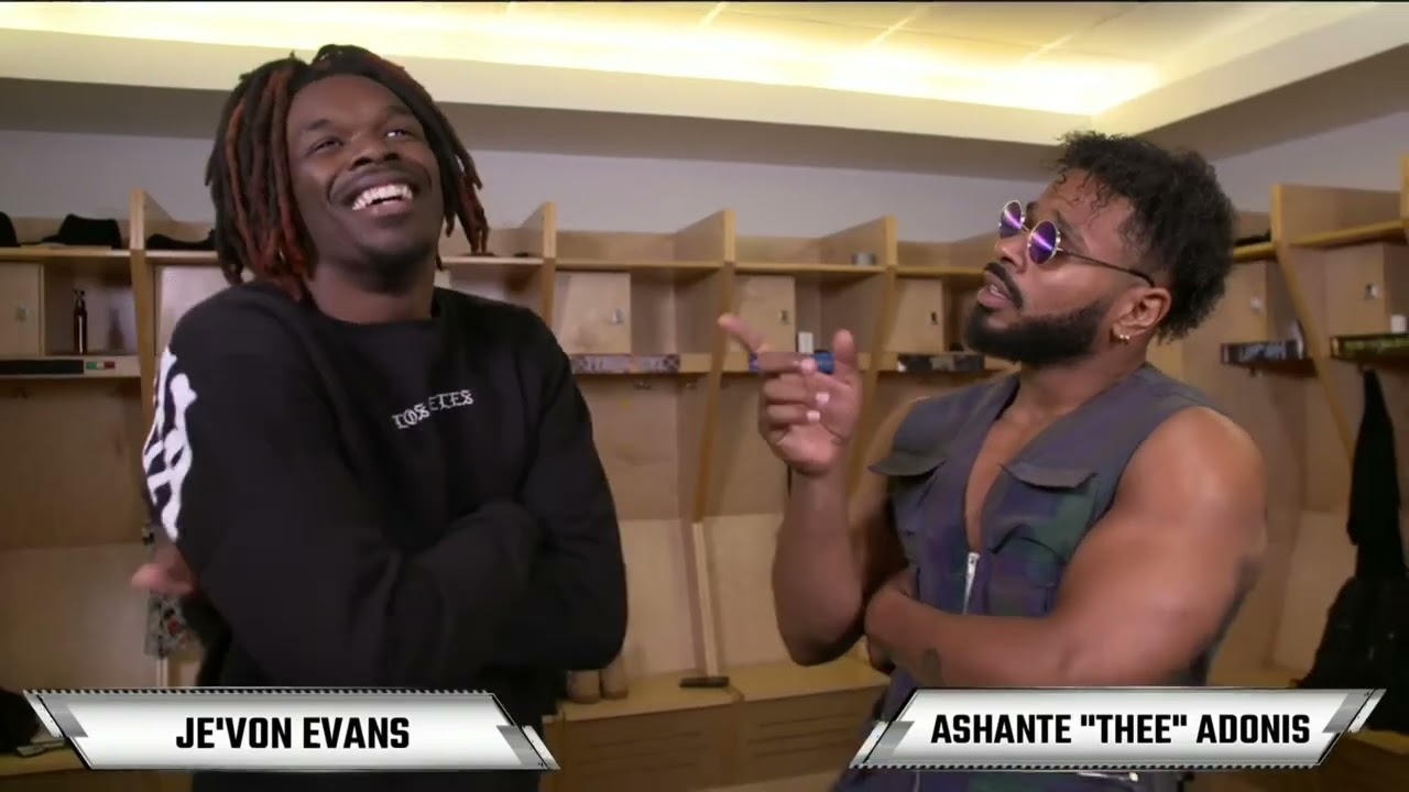 Ashante "Thee" Adonis confronts Je'Von Evans: NXT, May. 13, 2025 background