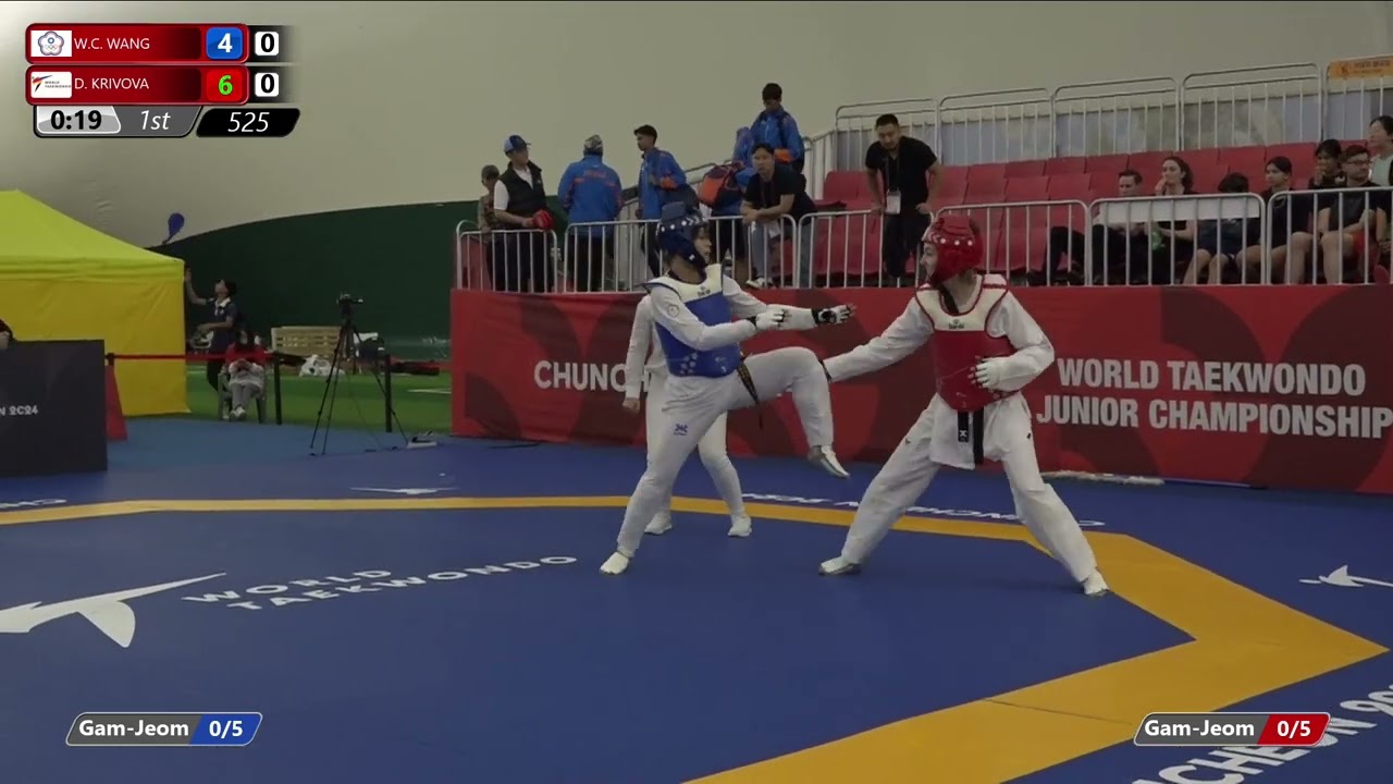 525 Quarterfinals Women 68kg TPE W C WANG AIN D KRIVOVA