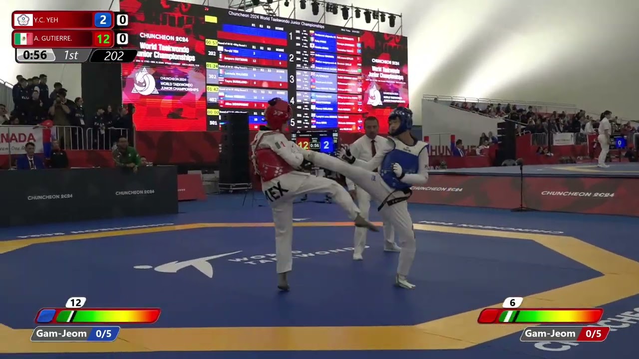 202 Round of 64 Women 49kg TPE Y C YEH MEX A GUTIERRE