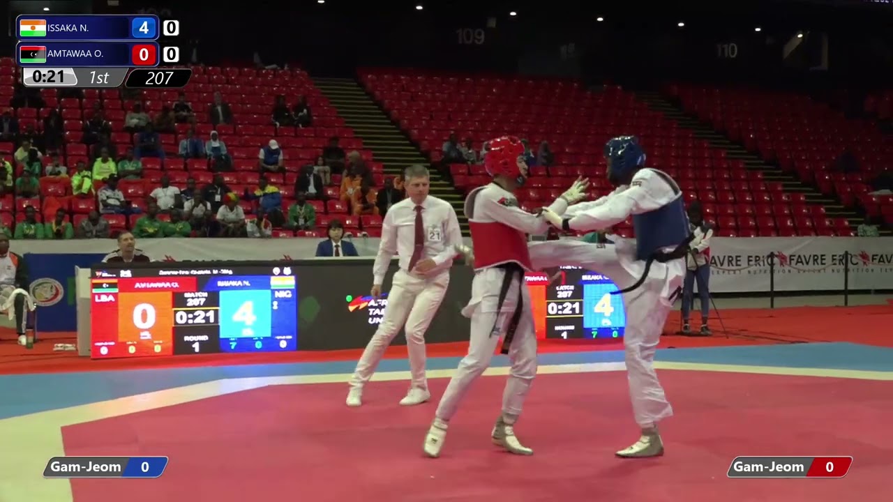 207 Quarter final M 58kg NIG ISSAKA N LBA AMTAWAA O PGM | African Qualification Tournaments