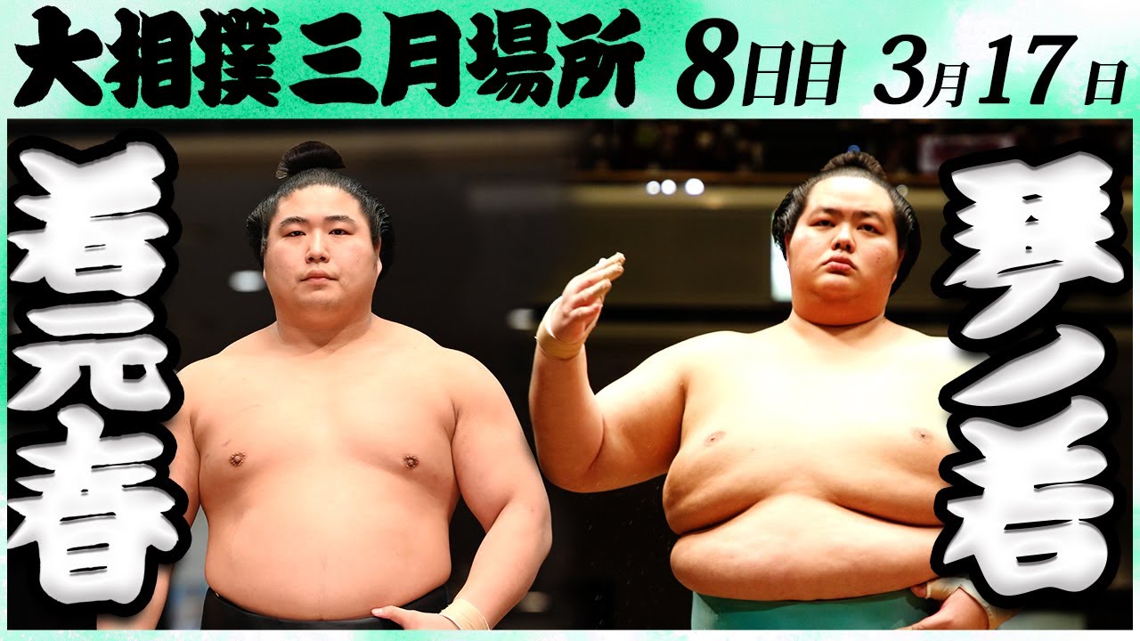 大相撲 若元春ー琴ノ若<令和6年三月場所8日目>SUMO