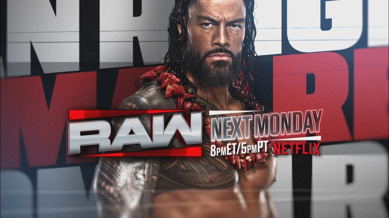 Seth Rollins stomps Roman Reigns & CM Punk before WrestleMania: Raw, Apr. 14, 2025 background