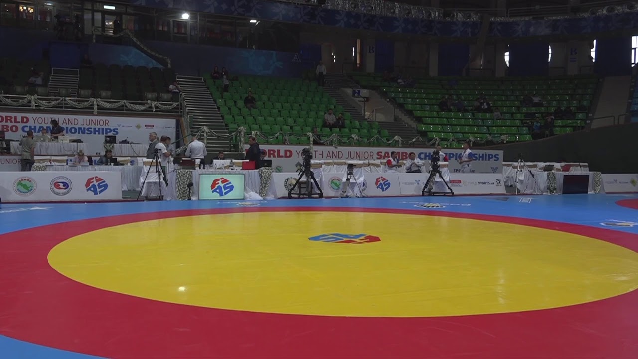 World Youth and Junior SAMBO Championships 2019. Day 3. Mat 2 background