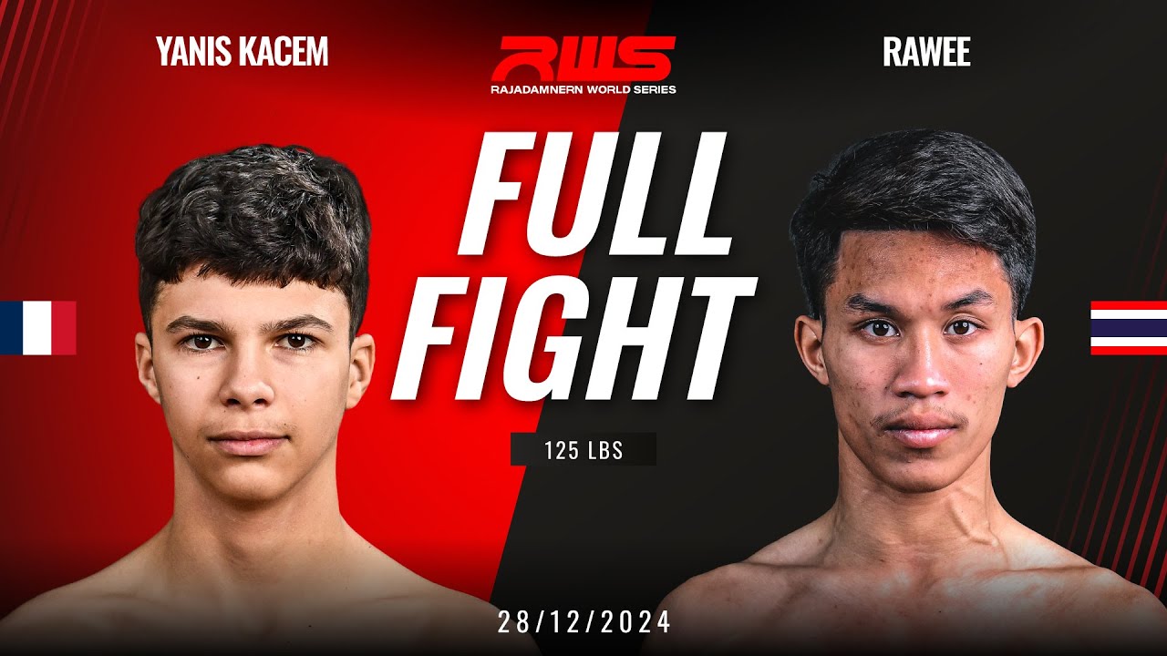 Full Fight l Yanis Kacem Venum Muay Thai vs Rawee Looksuan I RWS background