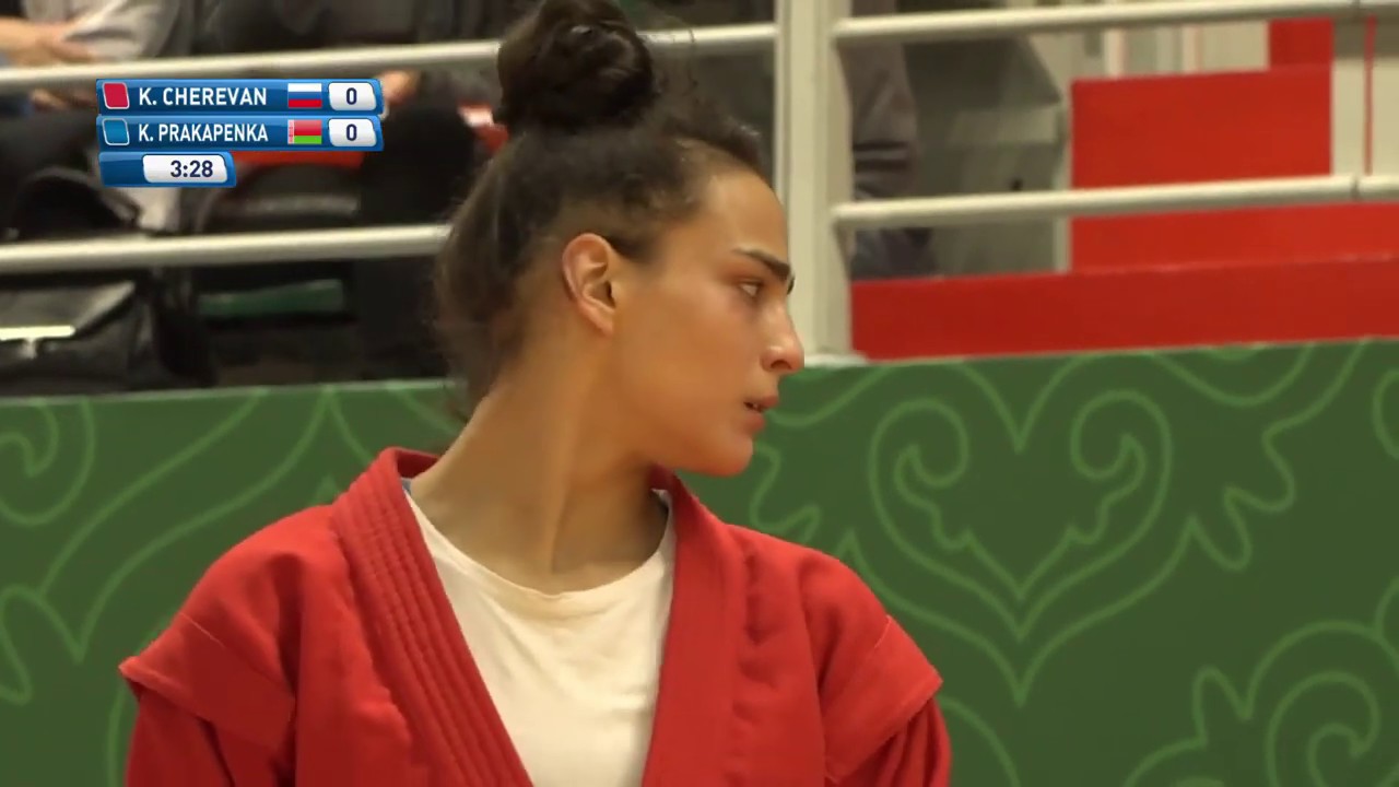 CHEREVAN (RUS) ws PRAKAPENKA (BLR). International SAMBO Tournament in Tatarstan 2019