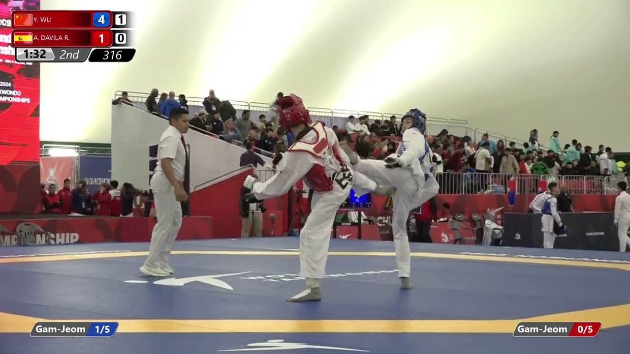 316 Round of 32 Men 45kg CHN Y WU ESP A DAVILA R