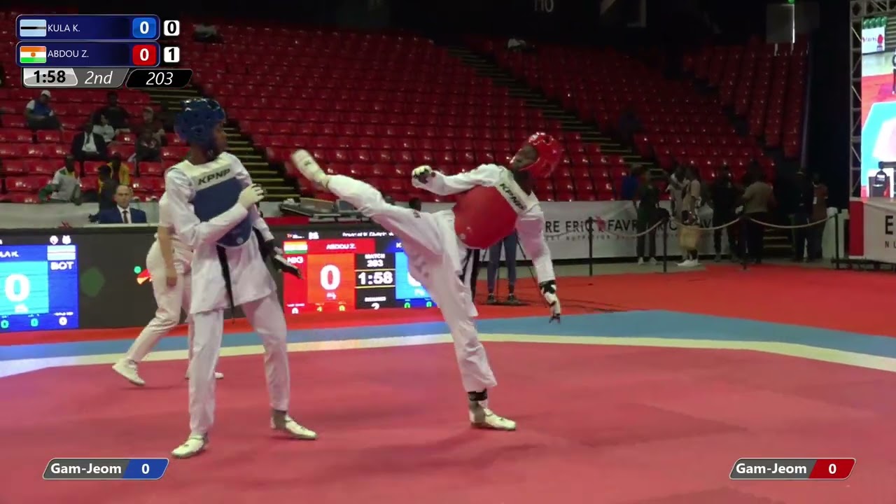 203 Round of 16 W 49kg BOT KULA K NIG ABDOU Z PGM | African Qualification Tournaments