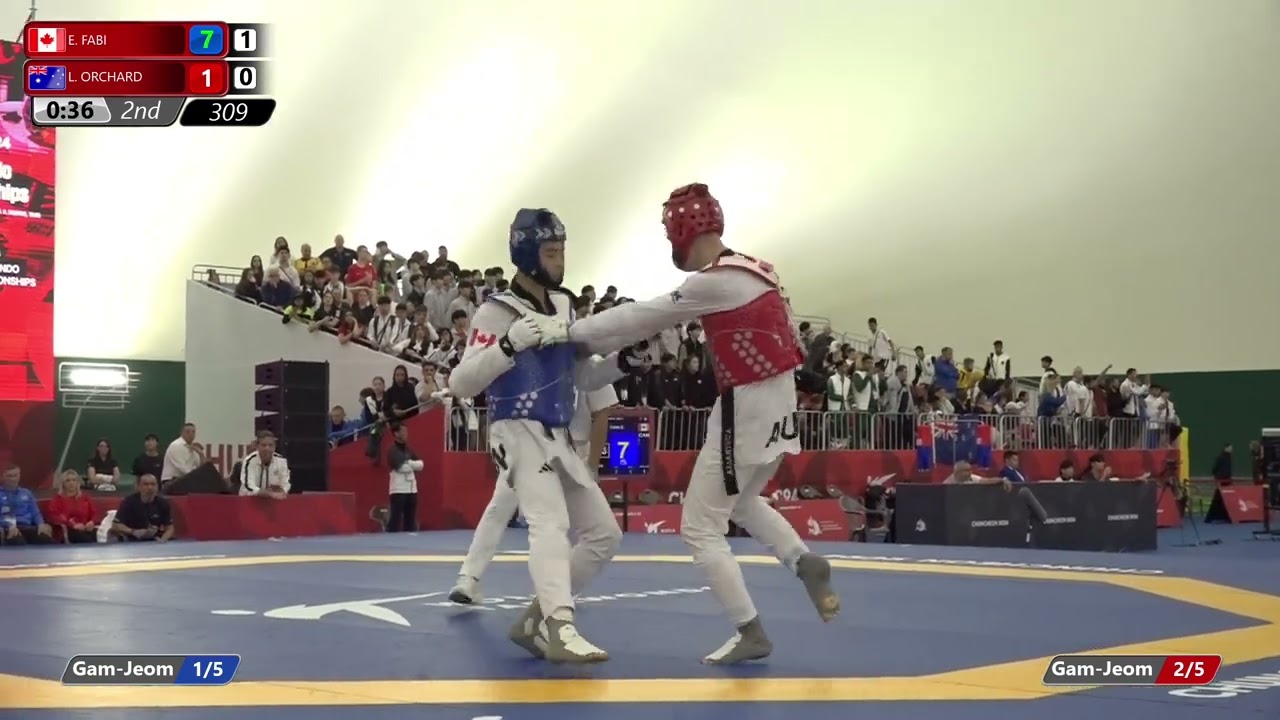 309 Round of 64 Men 68kg CAN E FABI AUS L ORCHARD