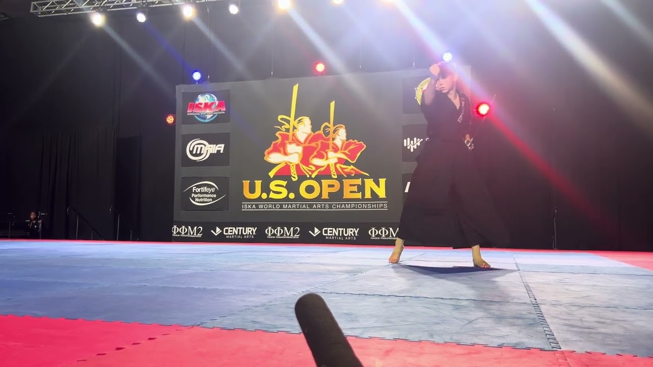 Judah Sagawa 14-17 Boys Open Weapons ISKA World Championship - U.S. Open 2024 background