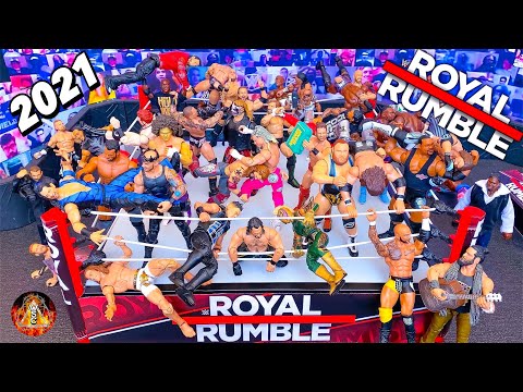 WWE Royal Rumble 2021 Action Figure Match background