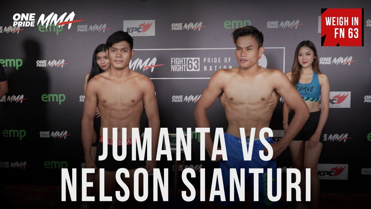 Weigh In Jumanta Vs Nelson Sianturi | Fight Night 63 One Pride MMA