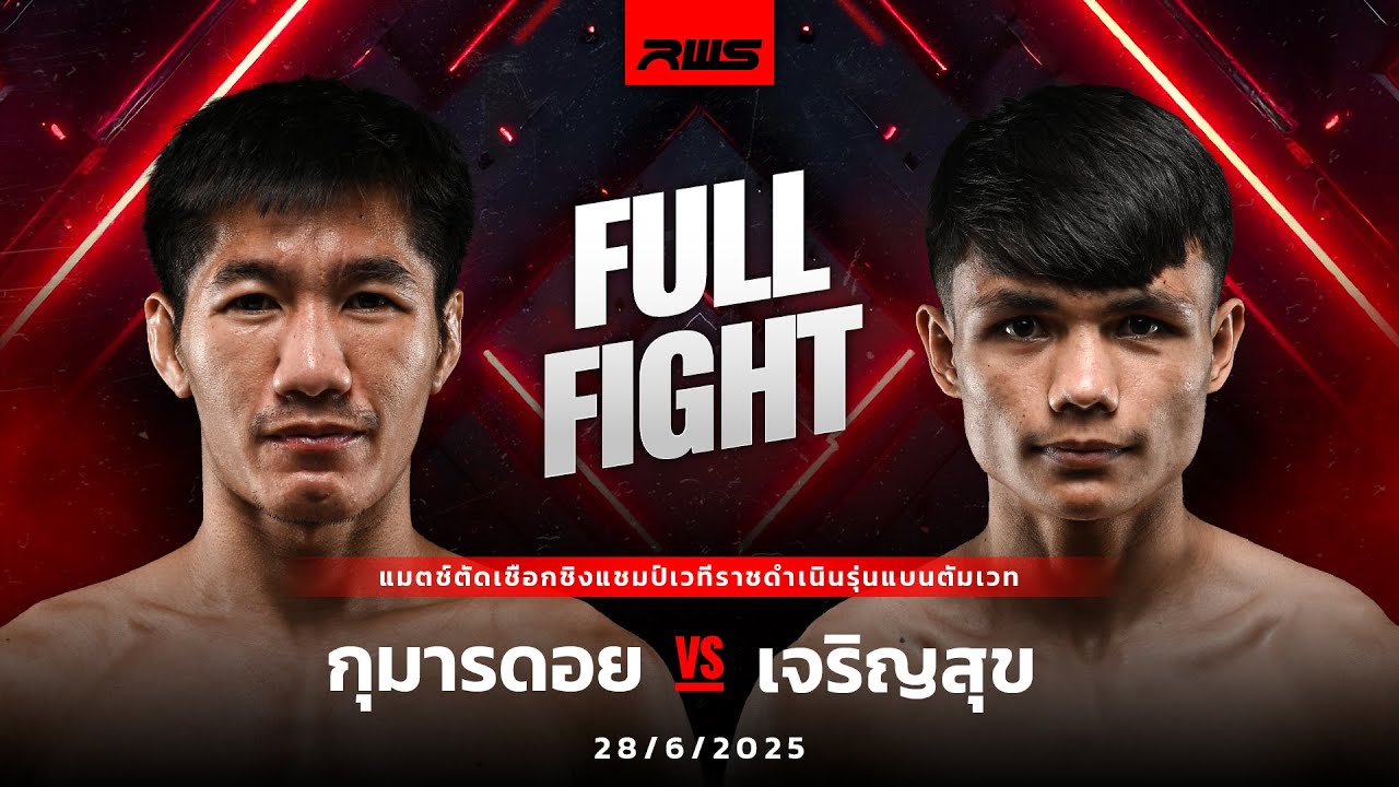 Full Fight l กุมารดอย vs. เจริญสุข l Kumandoi vs. Jaroensook l RWS background