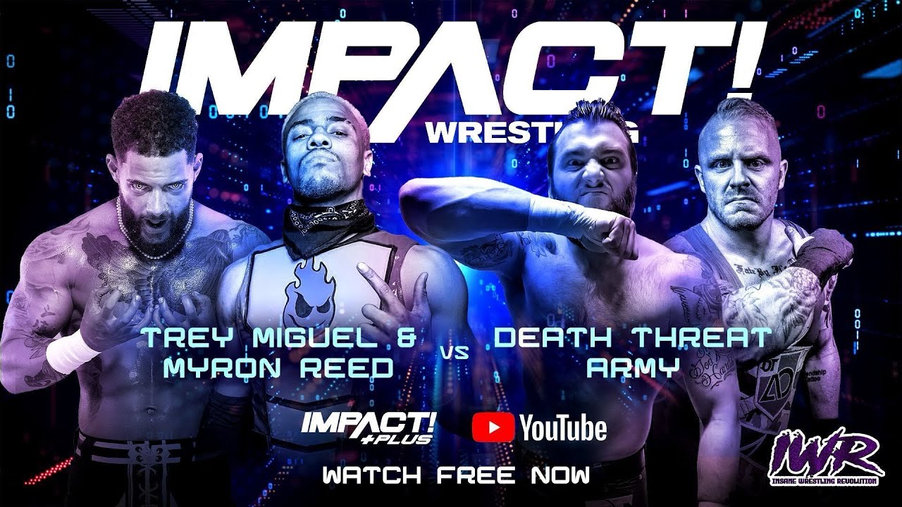Trey Miguel & Myron Reed vs Death Threat Army | Digital Exclusive Match background