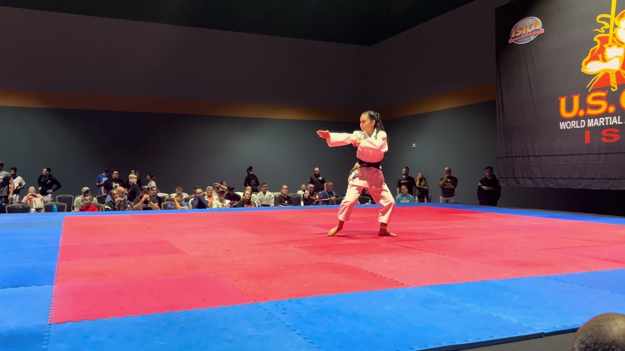 Olivia Cano 13 & Under Girls Traditional Forms Grand Championship - U.S. Open 2024 background
