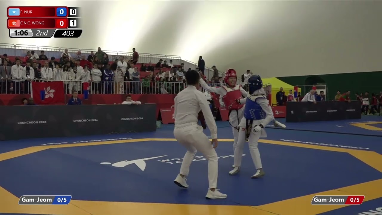 403 Round of 64 Women 49kg SOM F NUR HKG C N C WONG