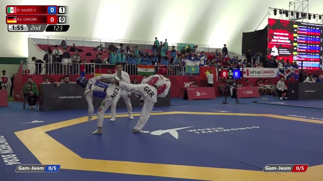 123 Round of 16 Men 63kg MEX D VALDES V GER A E CAVUSM