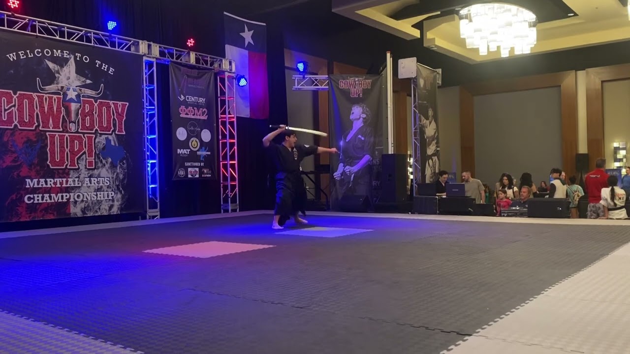 Alec Jahanvash Traditional Weapons - Cowboy Up Martial Arts Championships 2024 background