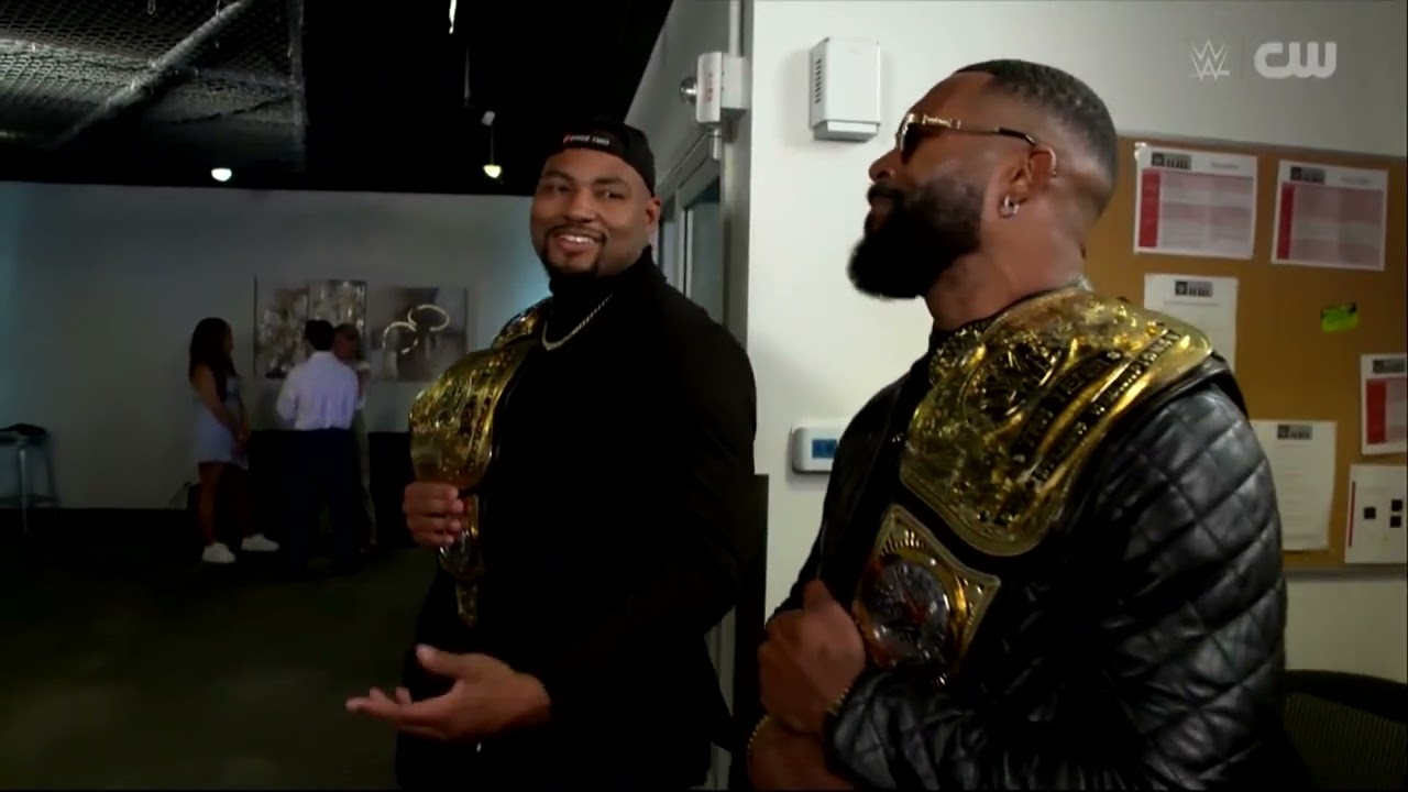Street Profits announces a tag team gauntlet to face Fraxiom at Stand and Deliver: NXT, Apr. 8, 2025 background