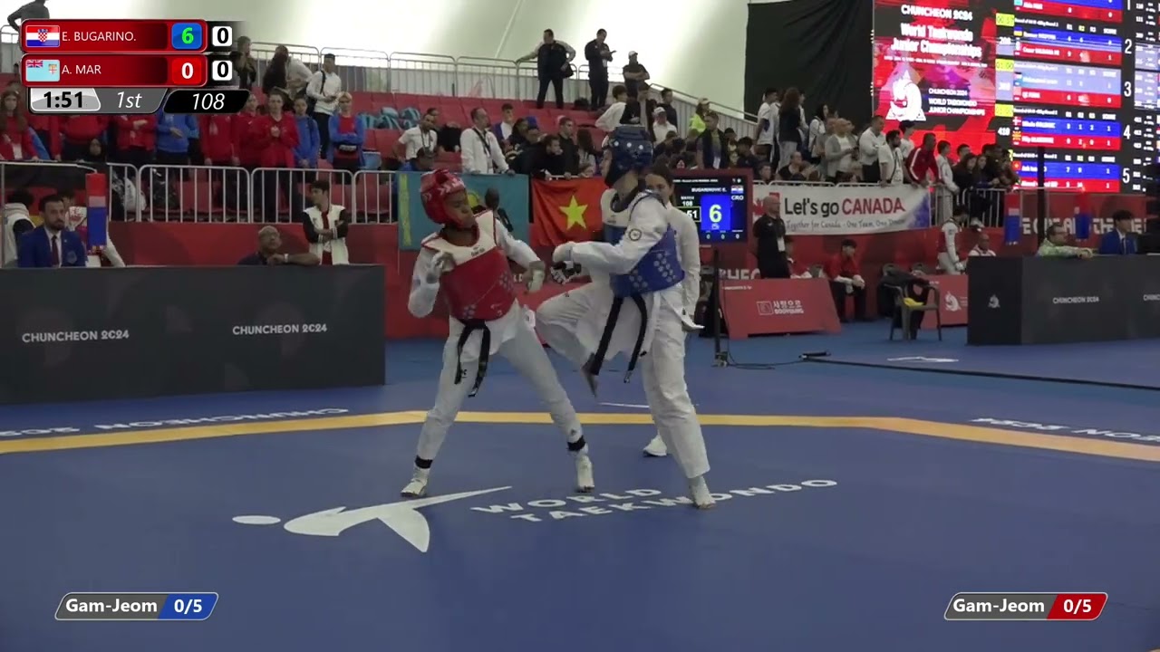 108 Round of 64 Women 55kg CRO E BUGARINO FIJ A MAR