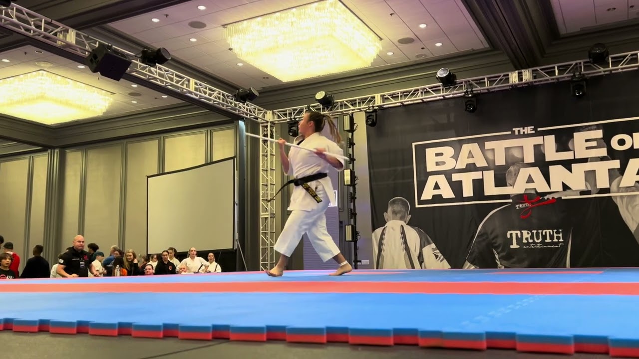 Kodi Molina 14-15 Girls Traditional Weapons - Battle of Atlanta 2024 background
