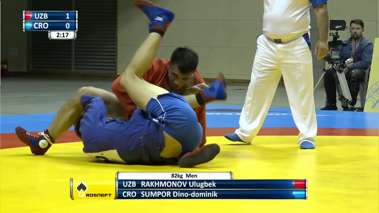 World SAMBO Championships 2019. Day 3. Mat 1 backdrop