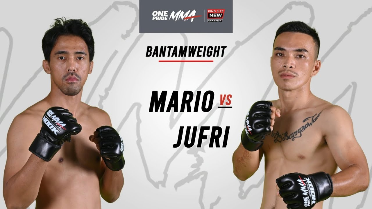MARIO SATYA VS JUFRI GOBEL | FULL FIGHT ONE PRIDE MMA 76 KING SIZE NEW #1 JAKARTA background