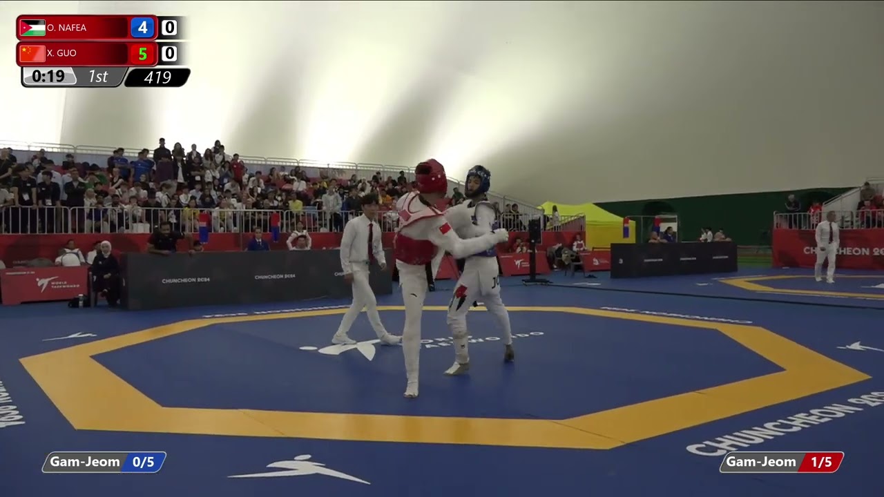 419 Round of 16 Men 78kg JOR O NAFEA CHN X GUO