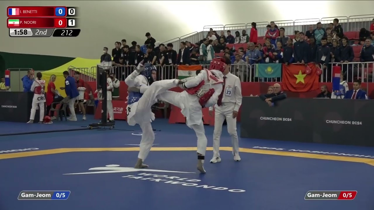 212 Round of 32 Women 52kg FRA I BENETTI IRI P NOORI