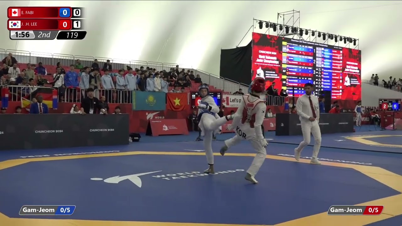 119 Round of 32 Men 68kg CAN FABI Enzo KOR LEE Jun hyuk
