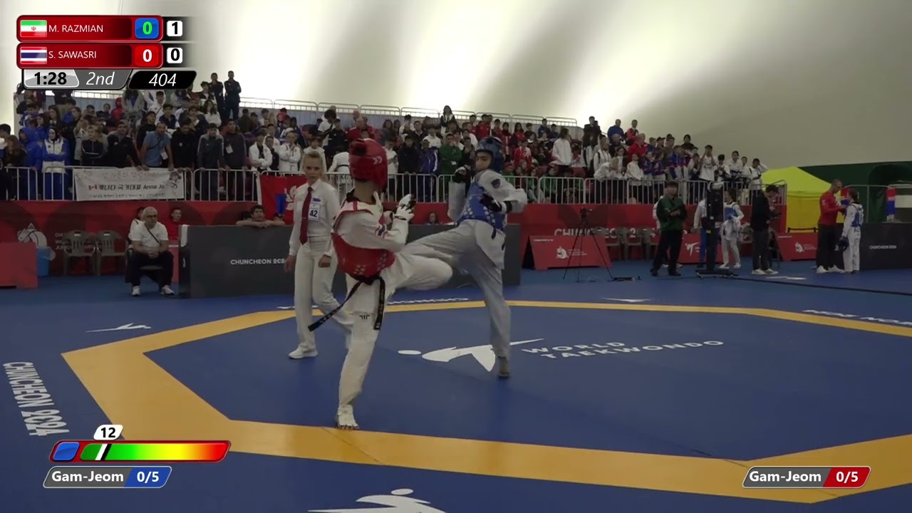 404 Round of 64 Men 48kg IRI M RAZMIAN THA S SAWASRI