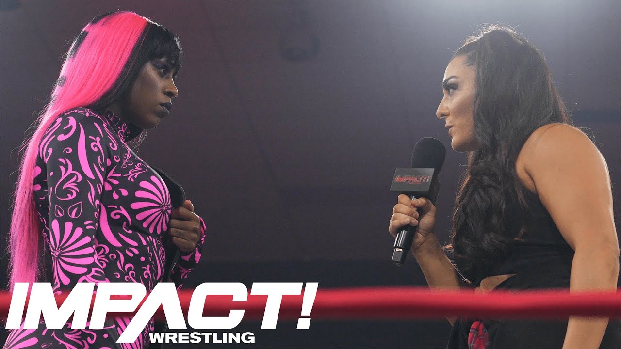 Trinity and Deonna Purrazo FACE OFF in Chicago | IMPACT August 3, 2023 background