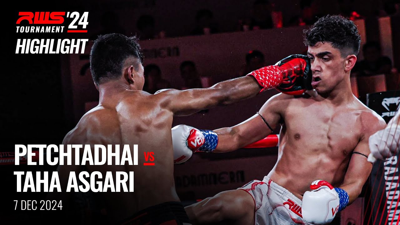 Highlight l Petchtadhai Muadpong191 vs Taha Asgari Singburi Fight Club I RWS background
