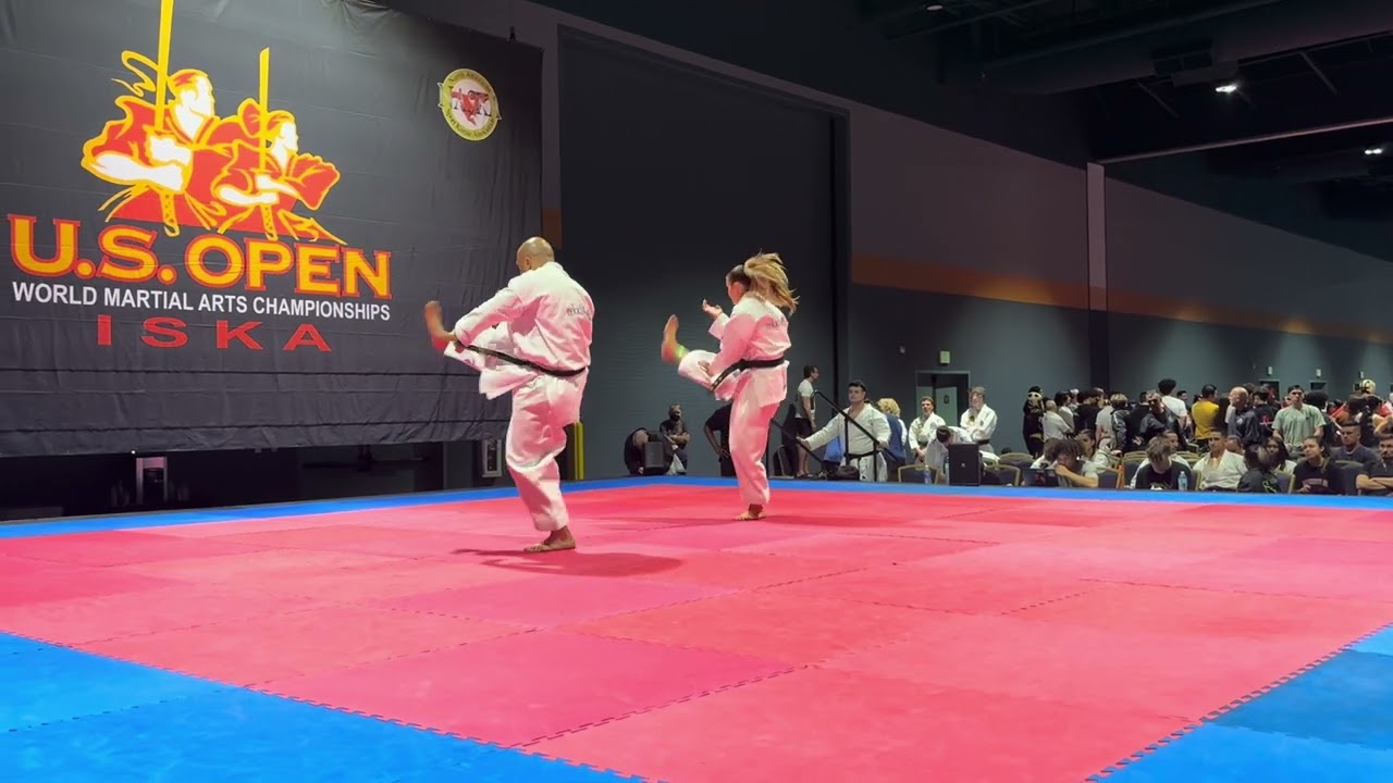 Samuel Diaz III and Gabrielle Rudolph Synchronized Traditional Forms - U.S. Open 2024