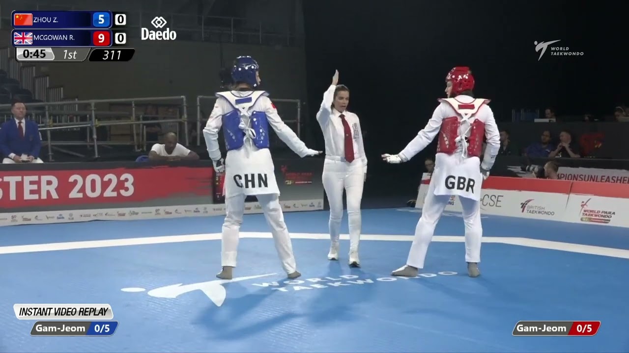 311 QF WOMEN +67KG ZHOU ZEQI CHN MCGOWAN REBECCA GBR