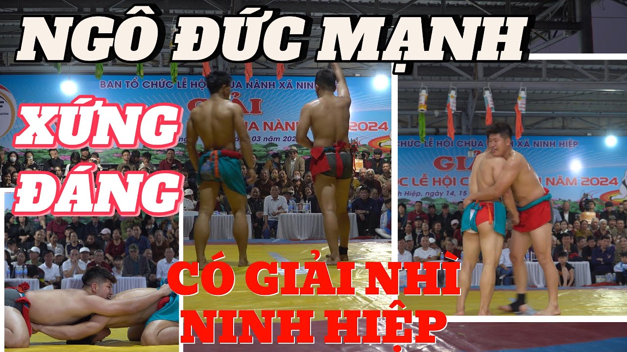 Giải Nhì Nam NGÔ ĐỨC MẠNH Vĩnh Phúc vật rất tốt tại sới vật chùa Nành Ninh hiệp ,wrestling