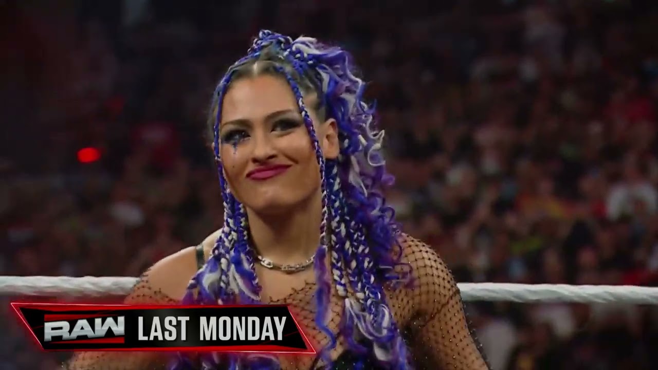 We take a look back at Iyo Sky and Stephanie Vaquer from last week: Raw, Apr. 28, 2025 backdrop