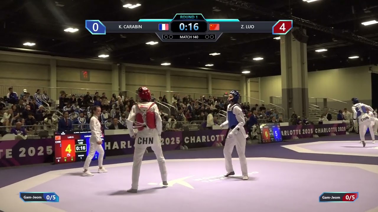 140 Semifinals W 57kg FRA K CARABIN CHN Z LUO PGM