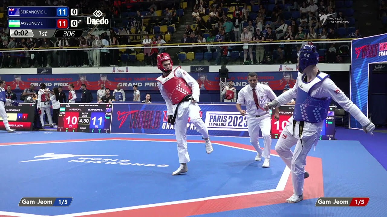 306 Round of 32 MEN M 80KG AUS SEJRANOVIC L UZB JAYSUNOV J